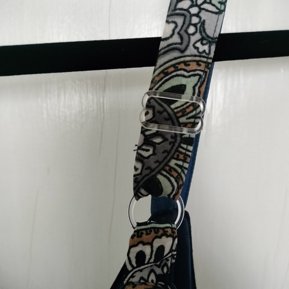 Unique Spectrum Blue Paisley Floral Handkerchief Camisole Tank Top Plus Size 2X - Picture 4 of 6